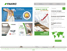 Tablet Screenshot of fakro.es