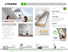Tablet Screenshot of fakro.com
