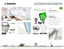 Tablet Screenshot of fakro.dk