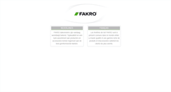 Desktop Screenshot of fakro.be